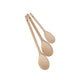 KitchenCraft Set of Three Beech Wood Spoons