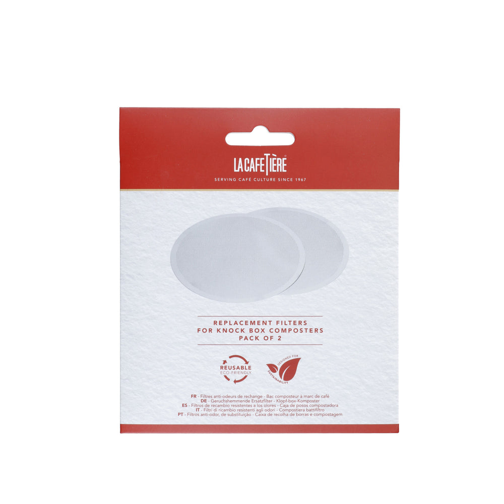 La Cafetière Fine Mesh Filter Replacement for Renew Composter and Knockbox, Set of 2