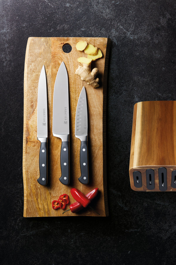 Sabatier Classic Edgekeeper Acacia 5 Piece Knife Block image 2