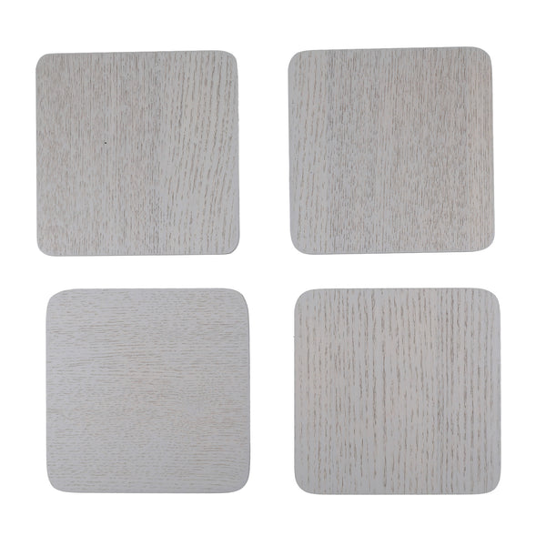 Creative Tops Naturals Wood Veneer Pack Of 4 Coasters Grey image 3