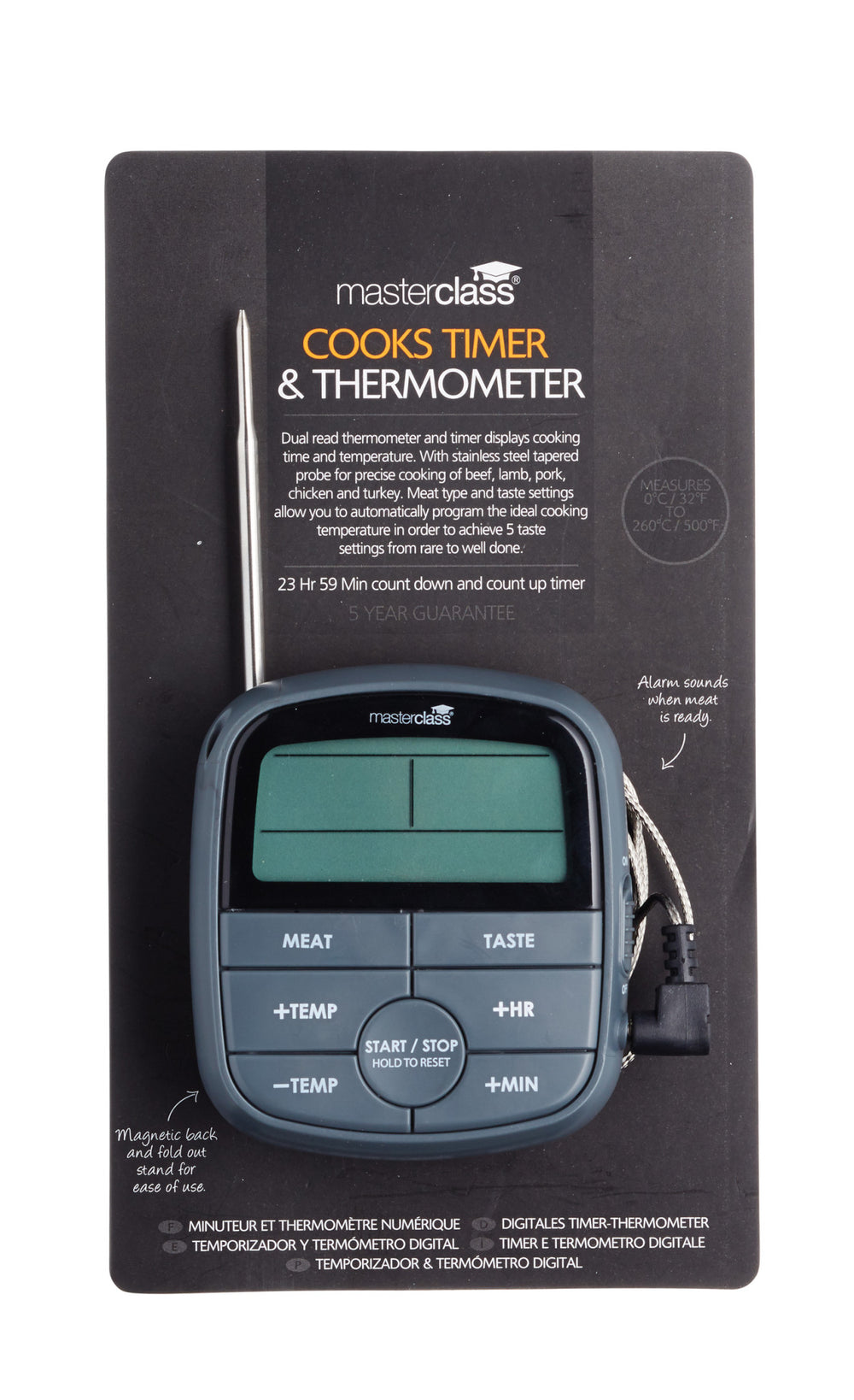 MasterClass Cooks Timer & Thermometer