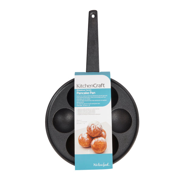 KitchenCraft Æbleskiver Cast Iron Danish Pancake Pan image 4