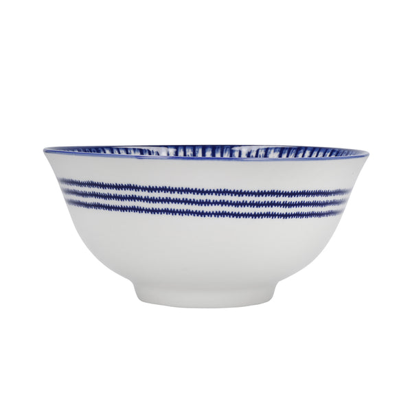 KitchenCraft Set of 4 Ceramic Cereal Bowls - 'Blues' Design image 8