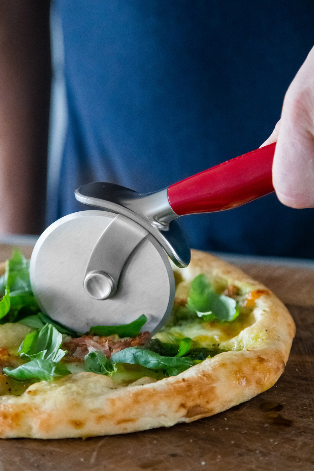 KitchenAid Stainless Steel Pizza Cutter - Empire Red