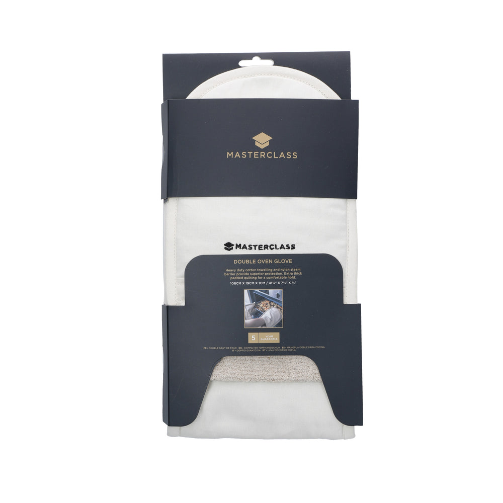 MasterClass Deluxe Professional Double Oven Glove - Cream