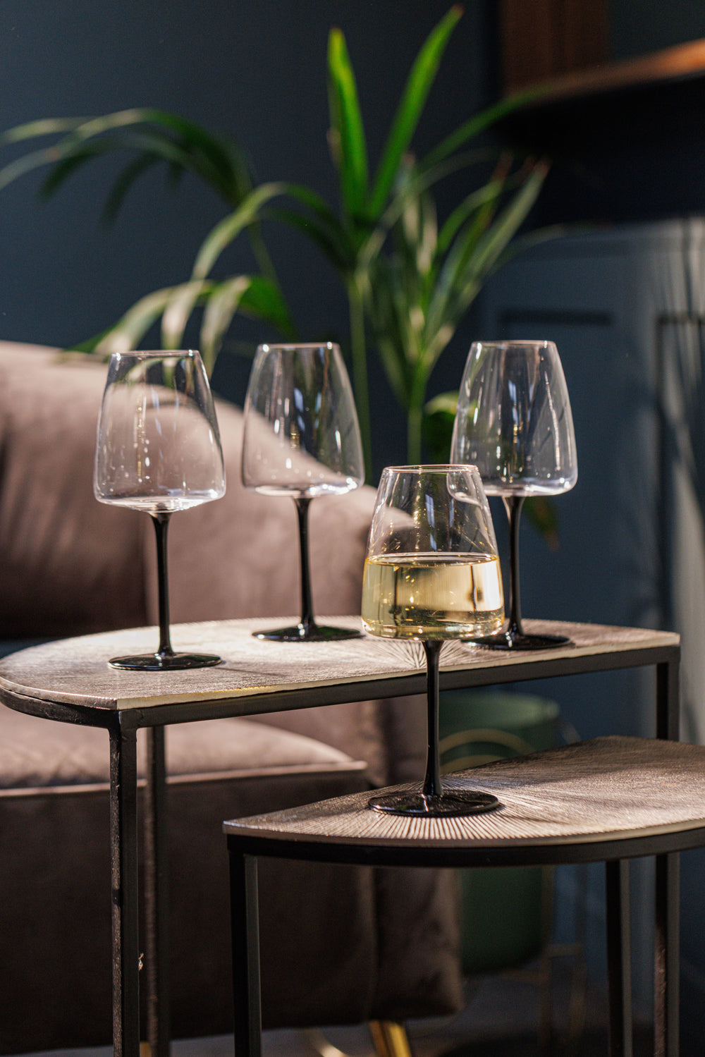 Mikasa Palermo Crystal White Wine Glasses, Set of 4, 400ml