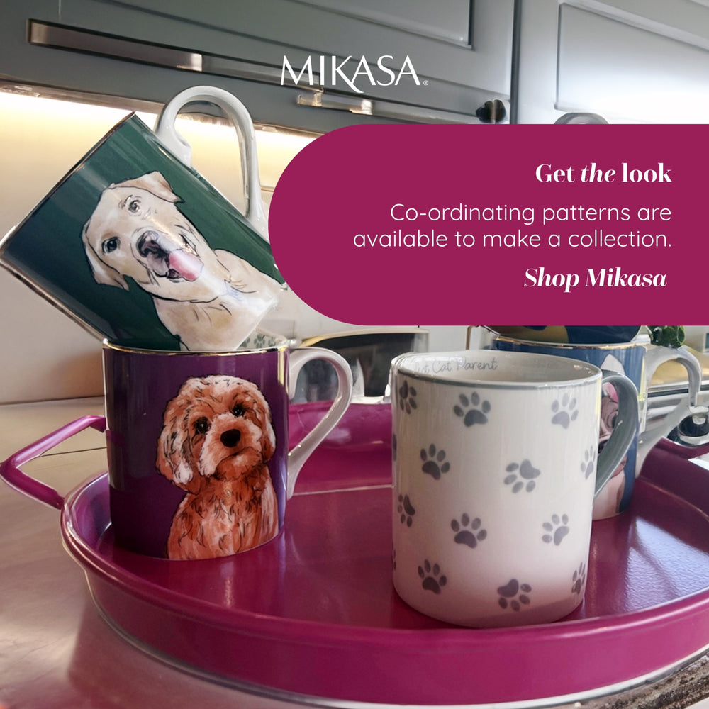 Mikasa Giraffe Straight-Sided Porcelain Mug, 280ml