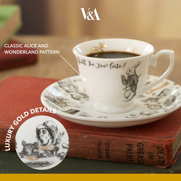 Victoria And Albert Alice In Wonderland Espresso Cup And Saucer image 7