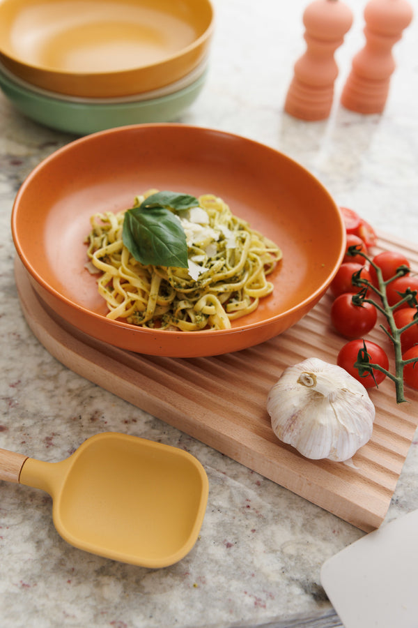 KitchenCraft Idilica Stoneware Pasta Bowls, Set of 4, 21cm image 6