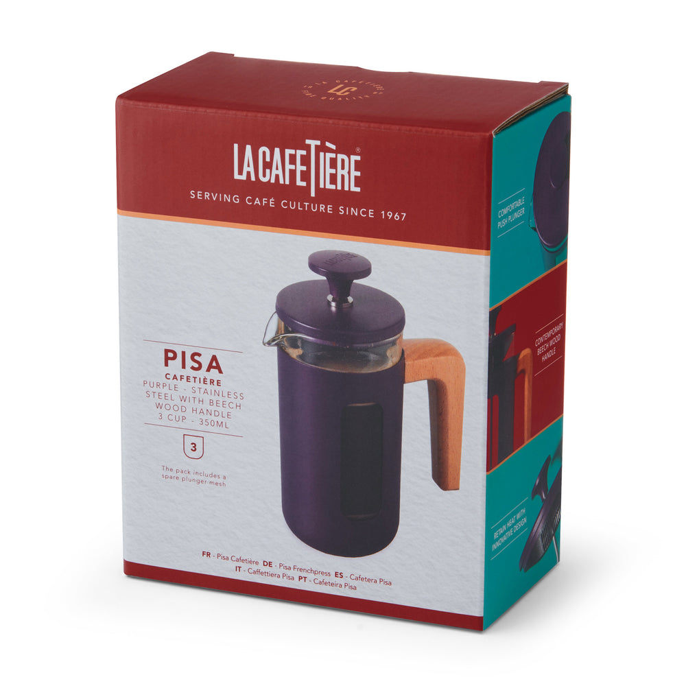 La Cafetière Pisa 3 Cup Purple, 350ML