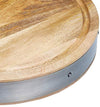 Industrial Kitchen Handmade Round Wooden Butcher's Block Chopping Board image 3