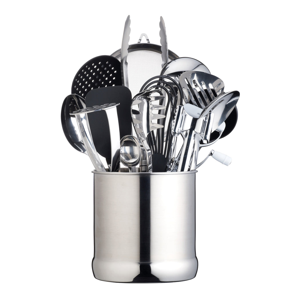 MasterClass Extra Large Stainless Steel Utensil Holder