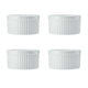 Mikasa Chalk Porcelain Ramekins, Set of 4, 9.5cm, White