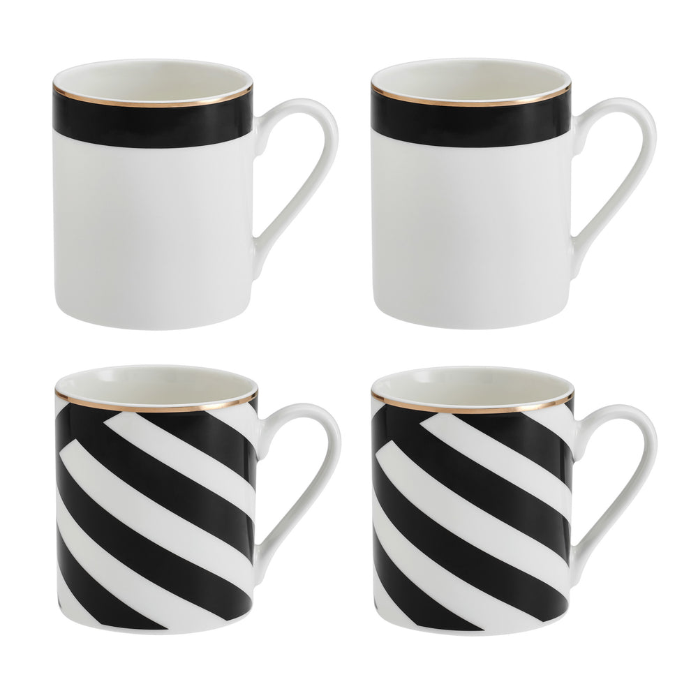 Mikasa Luxe Deco China Mugs, Set of 4, 380ml image 1
