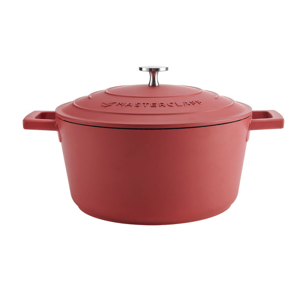 MasterClass Red Cast Aluminium Casserole Dish, 4L image 2
