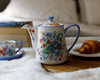 London Pottery Viscri Meadow 4 Cup Floral Teapot - Ceramic, Almond Ivory / Cornflower Blue, 900 ml image 2