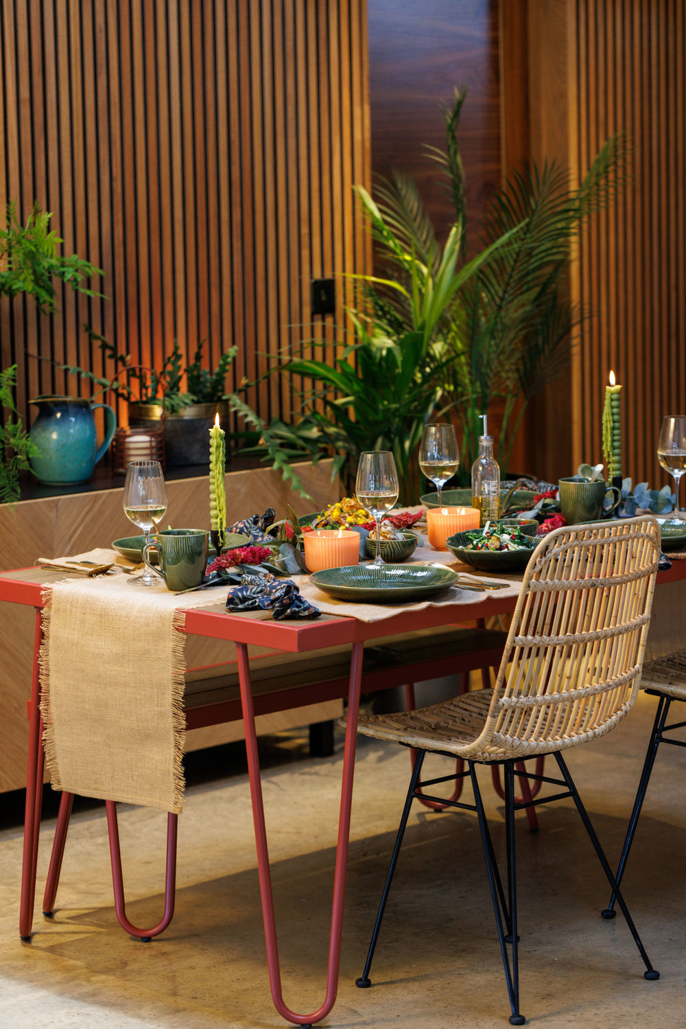 Mikasa Frayed Jute Table Runner, Natural, 230 x 33cm