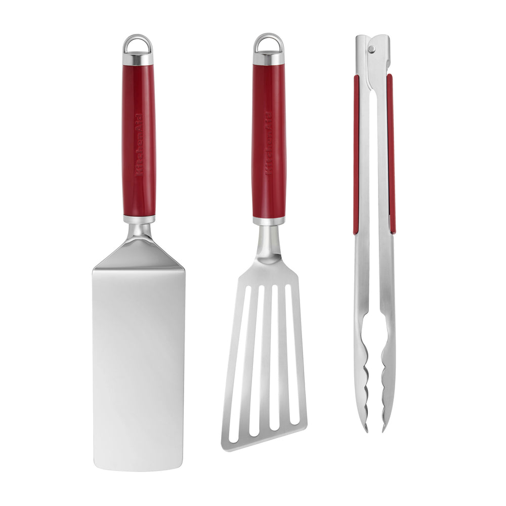 KitchenAid 3pc Indoor Grilling Set – Empire Red image 1