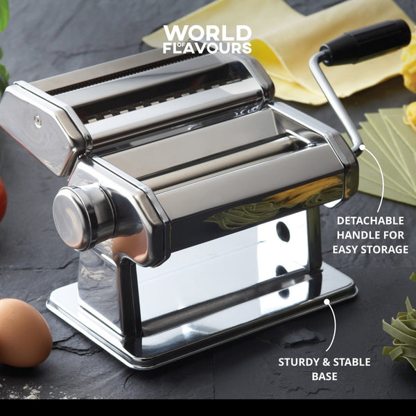 KitchenCraft World of Flavours Italian Deluxe Double Cutter Pasta Machine image 10