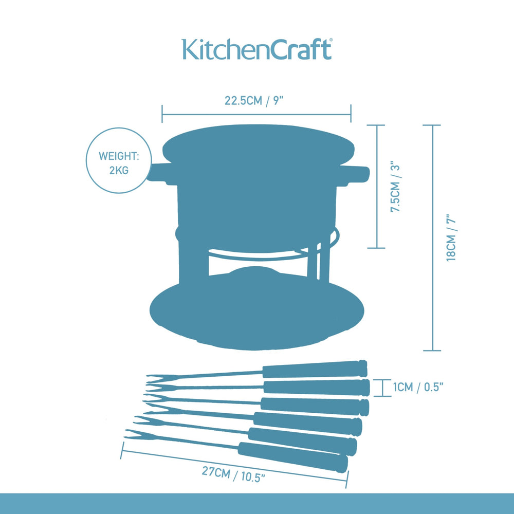 KitchenCraft Deluxe Fondue Set