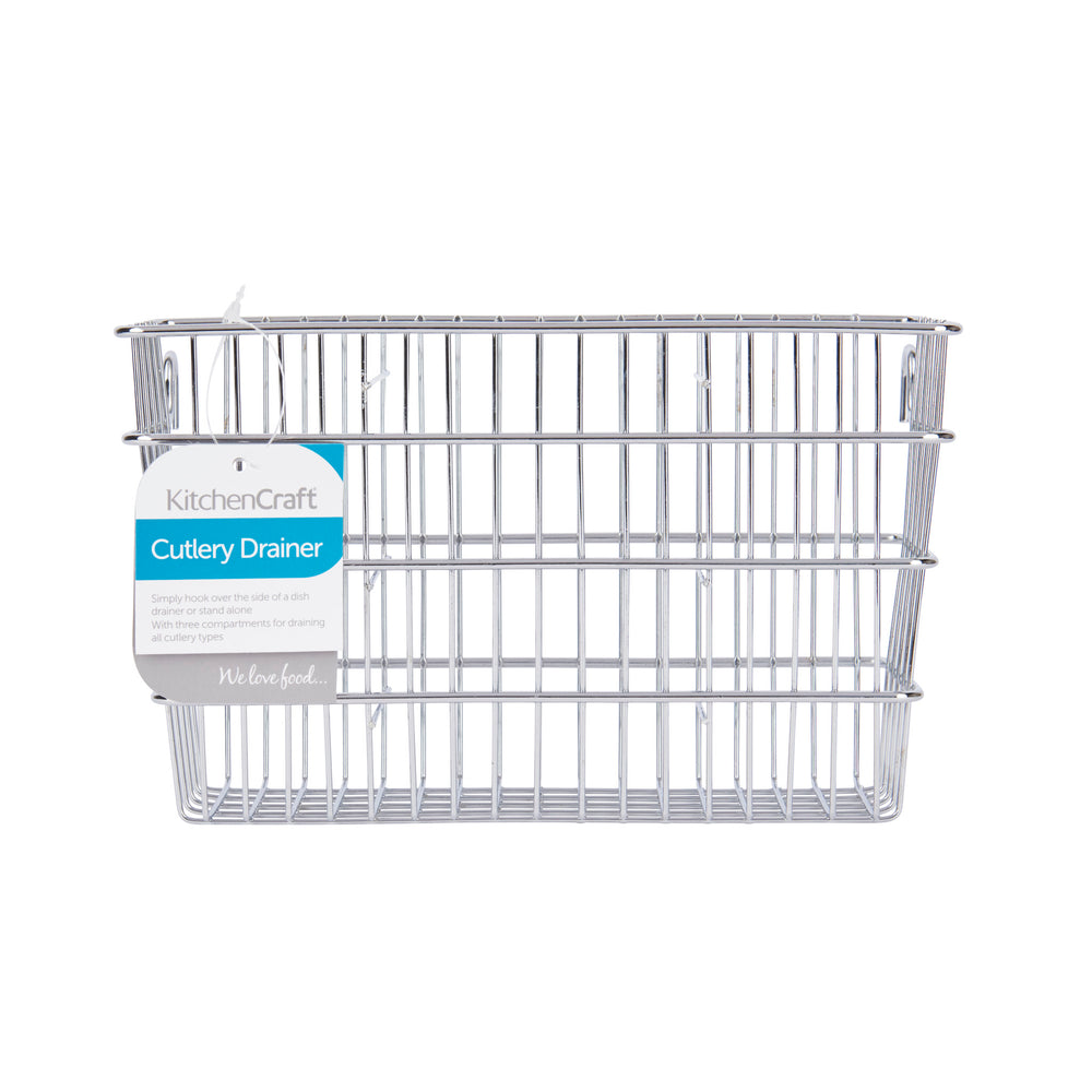 KitchenCraft Hook Over Cutlery Draining Basket