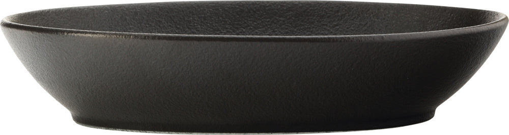 16pc Black Dinnerware Set with 4x 25cm Plates, 4x 35cm Plates, 4 x 25cm Bowls and 4x 30cm Bowls - Caviar