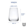 Mikasa Palermo Crystal Stemless Wine Glasses, Set of 4, 350ml image 8