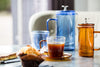 La Cafetière Colour Amber Tea Cup and Saucer