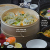 KitchenCraft World of Flavours Oriental Medium Two Tier Bamboo Steamer and Lid image 10
