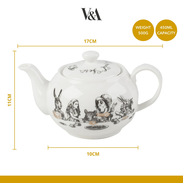 Victoria And Albert Alice In Wonderland Mini Teapot image 5