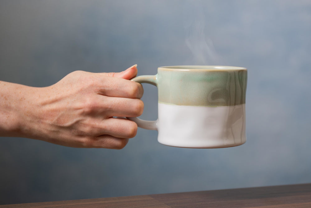 Mikasa Ombre Green and White Mug, 350ML