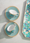 Maxwell & Williams Teas & C's Kasbah Mint 85ml Espresso Cup and Saucer Set image 3
