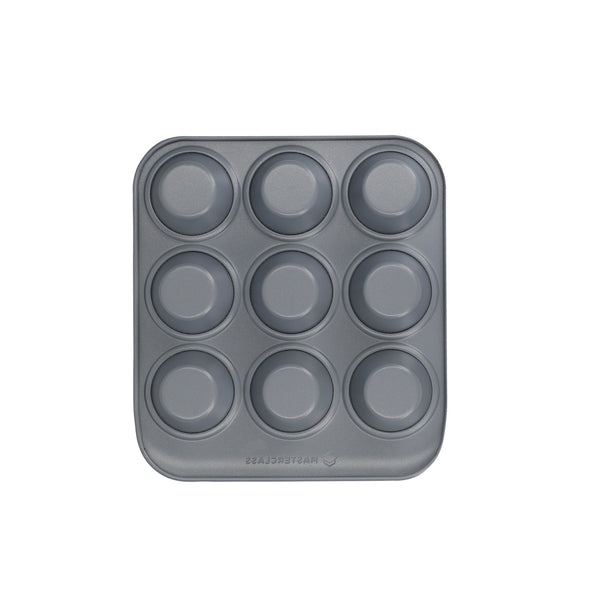 MasterClass Smart Ceramic Muffin Tray with Robust Non-Stick Coating, Carbon Steel, Grey, 24 x 22cm image 8