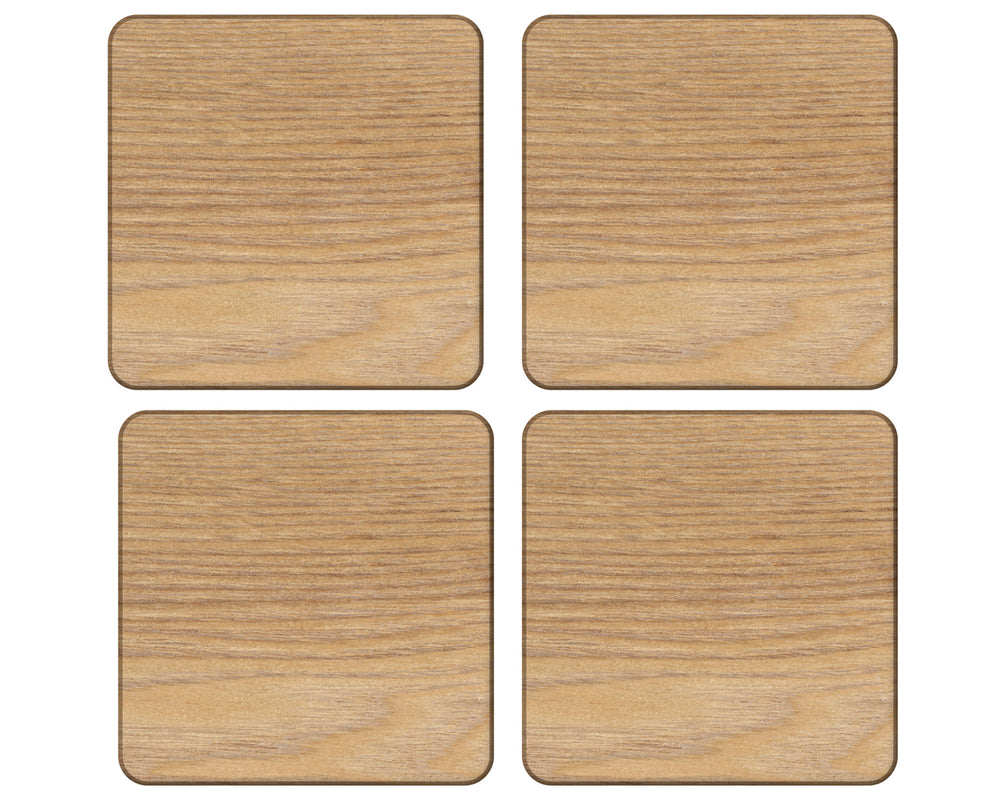 Creative Tops Oak Veneer Pack Of 4 Coasters
