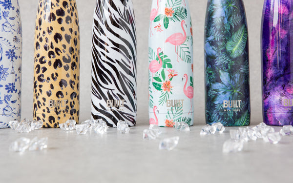 Built 500ml Double Walled Stainless Steel Water Bottle Purple Marble image 6