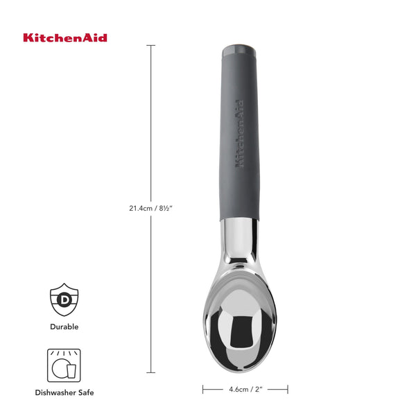 KitchenAid Soft Grip Ice Cream Scoop - Charcoal Grey image 8