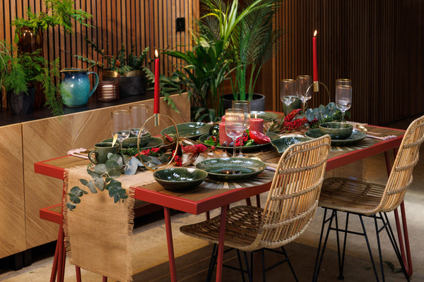 Mikasa Jardin Stoneware Pasta Bowls, Set of 4, 20cm, Green image 15