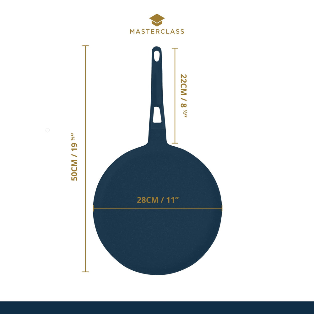 MasterClass Cast Aluminium Crêpe Pan for Induction Hob, 28cm