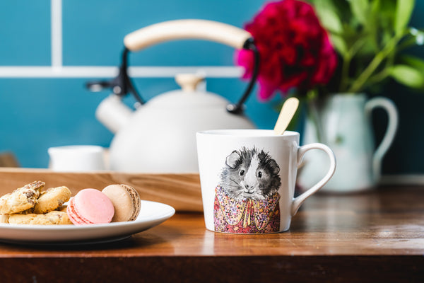 Mikasa Tipperleyhill Guinea Pig Print Fine China Mug, 380ml image 2