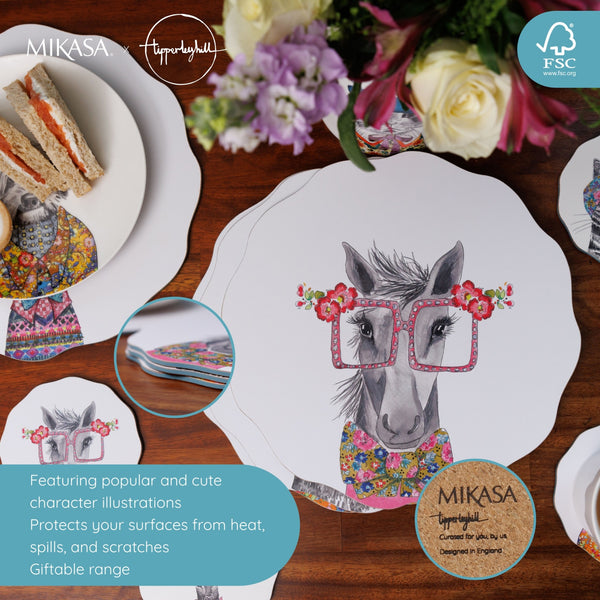 Mikasa x Tipperleyhill Scallop-Shaped Placemats, Set of 4, 29cm image 10