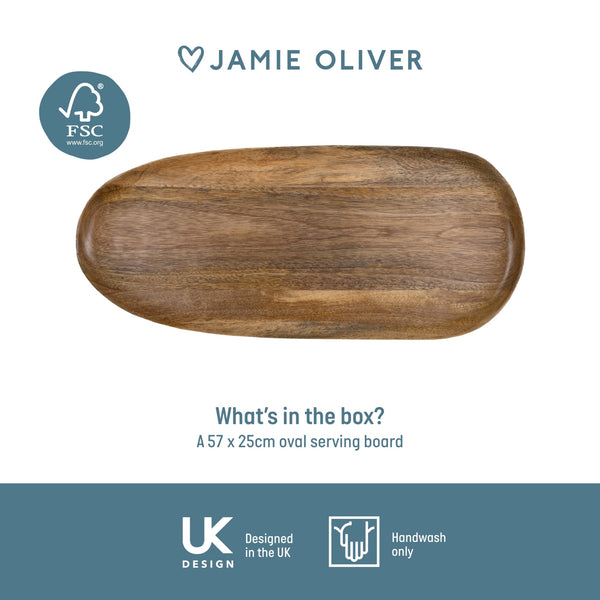 Jamie Oliver Big Love Serving Board, Mango Wood, 57 x 25cm image 6