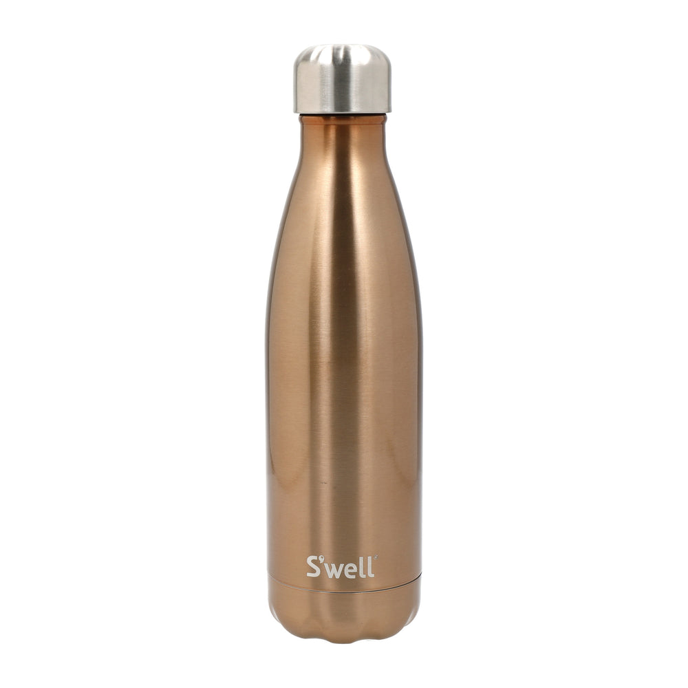 S'well 2pc Travel Cup and Bottle Set with Stainless Steel Water Bottle, 500ml and Drinks Tumbler, 530ml, Pyrite