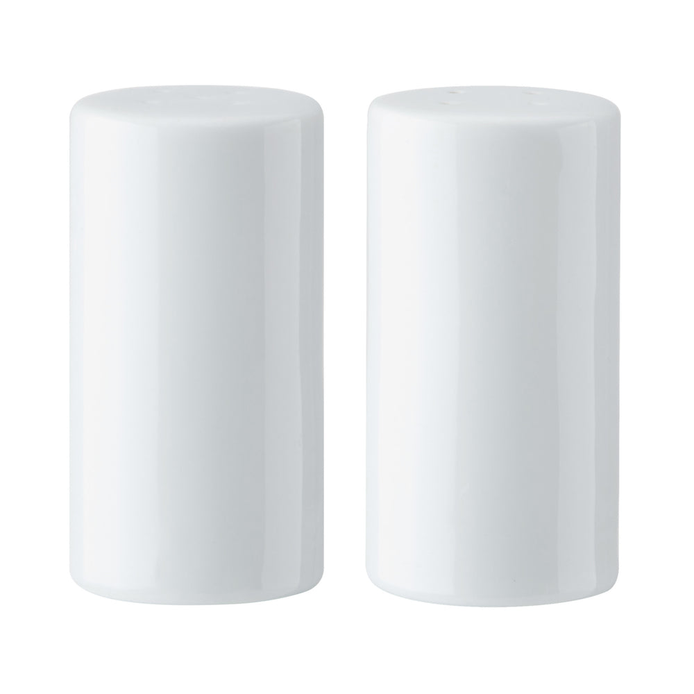Mikasa Chalk Porcelain Salt & Pepper Shakers, 8cm, White image 1