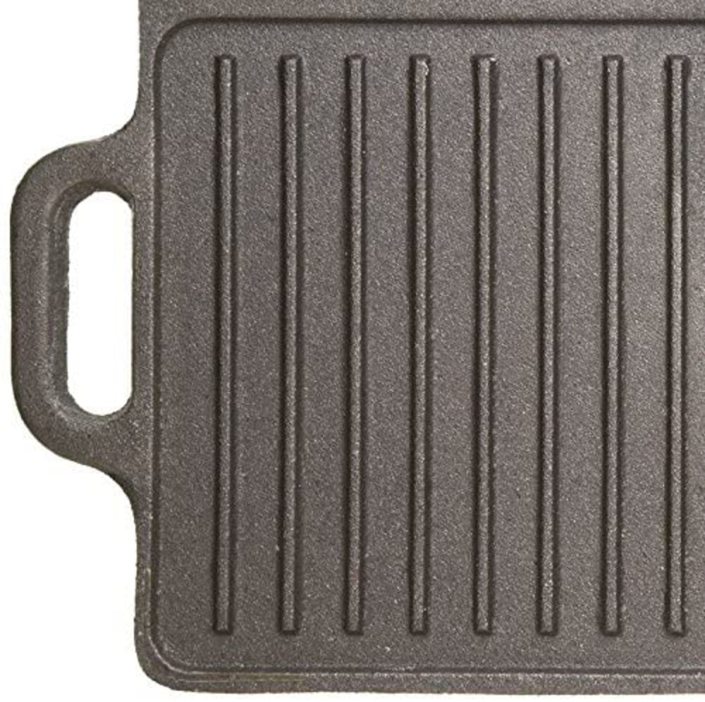 KitchenCraft Deluxe Cast Iron Griddle 45cm x 23cm