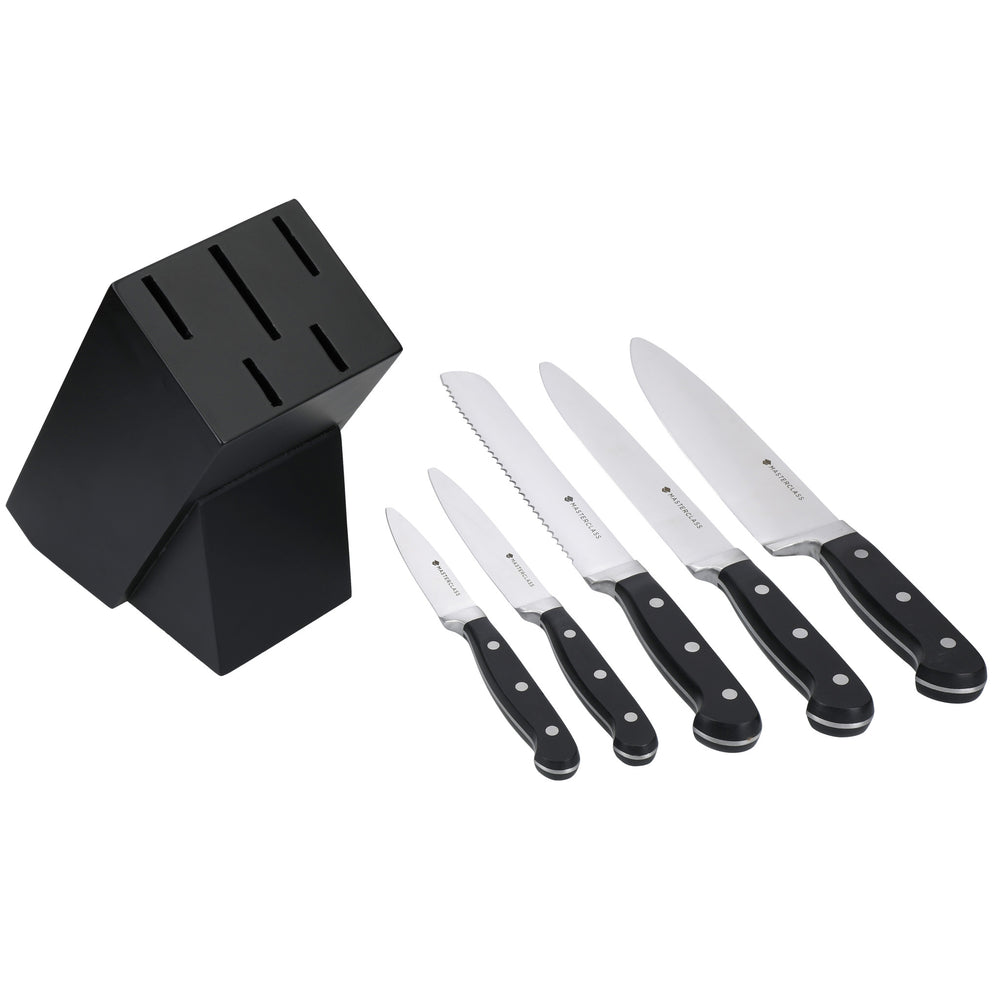 MasterClass Tipless Knife Block - 5 Piece Set