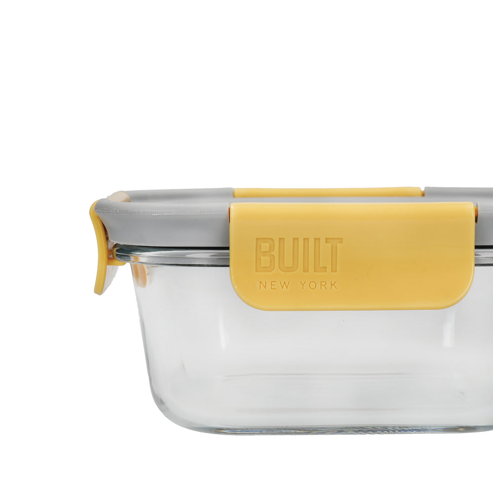 Built Stylist Glass 900ml Lunch Box with Cutlery
