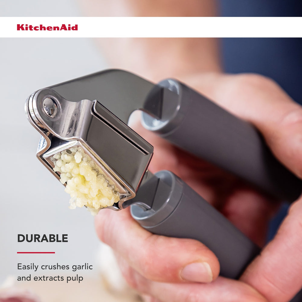 KitchenAid Soft Grip Garlic Press - Charcoal Grey