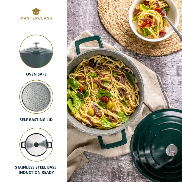 MasterClass Hunter Green Cast Aluminium Casserole Dish, 5L image 10