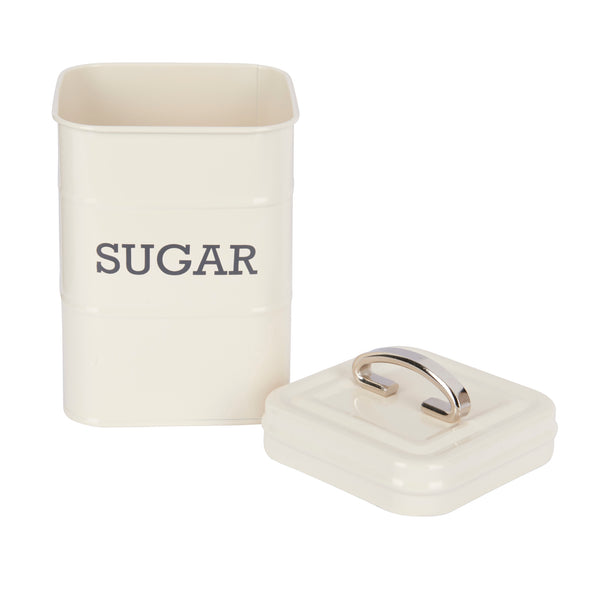 Living Nostalgia Antique Cream Sugar Tin image 3