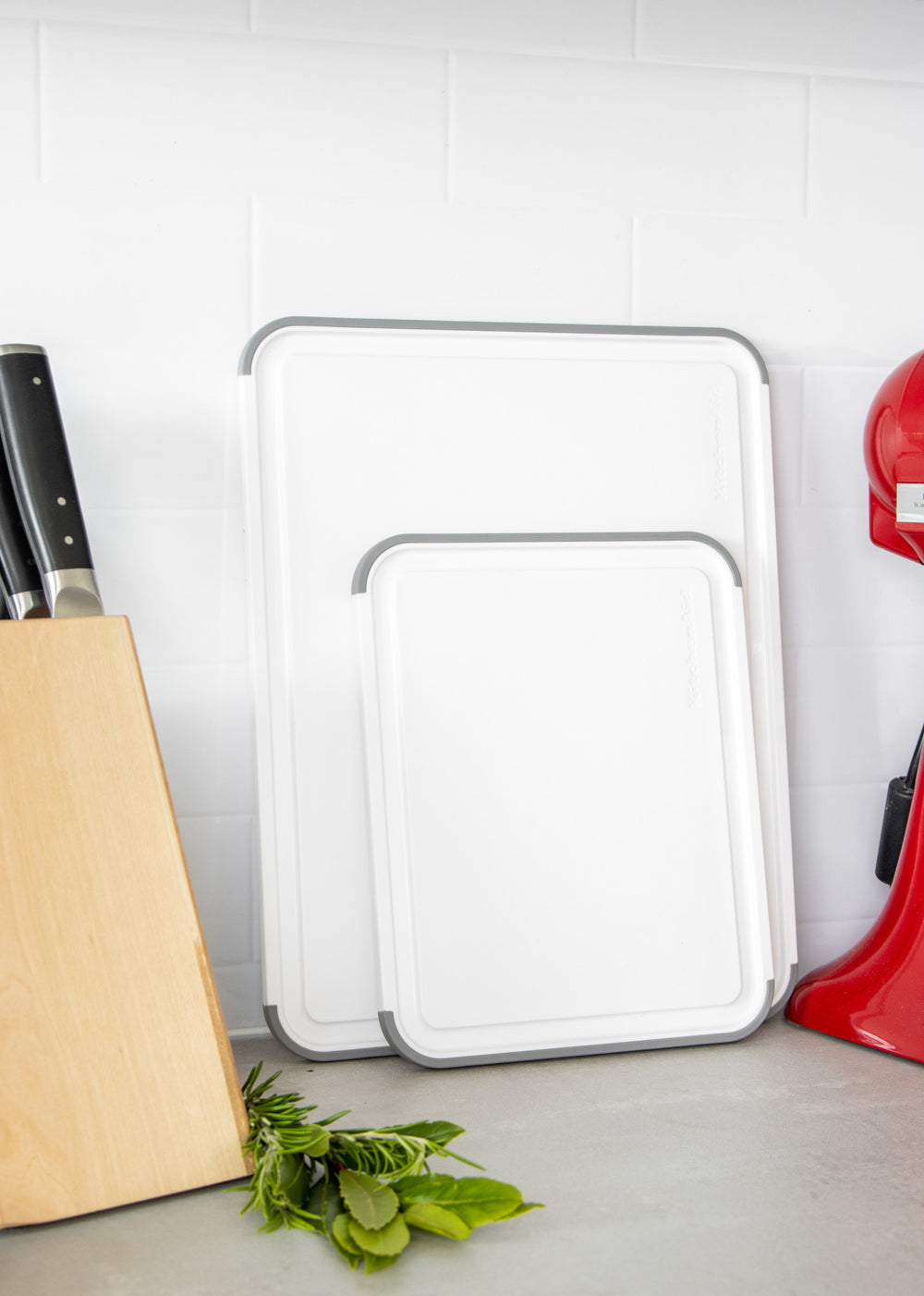 KitchenAid Classic Polypropylene Non-slip Chopping Board, 35 x 28cm